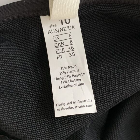 SEA LEVEL Black One-Piece Swimsuit! - Picture 4 of 8